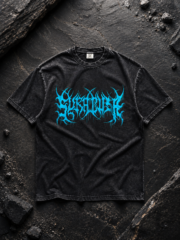 Camiseta Acid Wash Logo Death